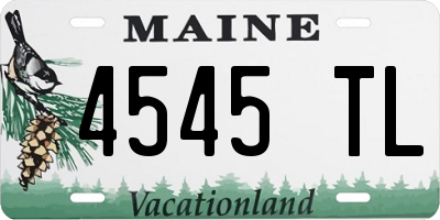 ME license plate 4545TL
