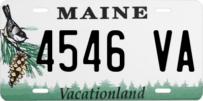 ME license plate 4546VA