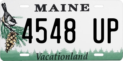 ME license plate 4548UP