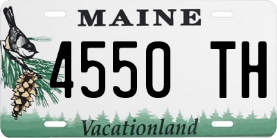 ME license plate 4550TH