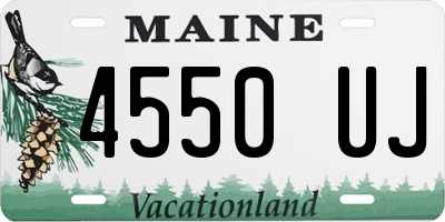 ME license plate 4550UJ