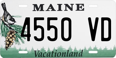 ME license plate 4550VD