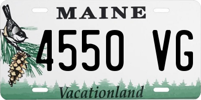 ME license plate 4550VG