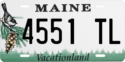 ME license plate 4551TL