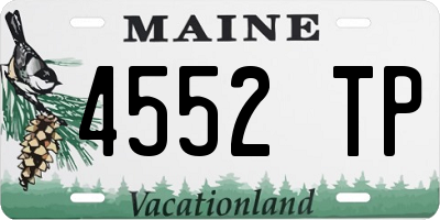 ME license plate 4552TP