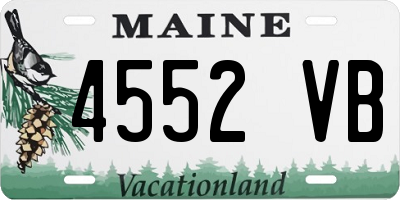 ME license plate 4552VB