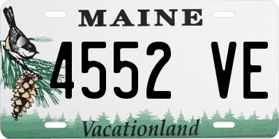 ME license plate 4552VE