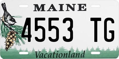ME license plate 4553TG