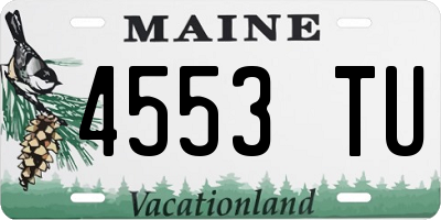 ME license plate 4553TU