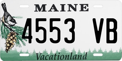 ME license plate 4553VB