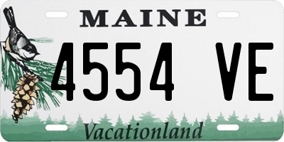 ME license plate 4554VE