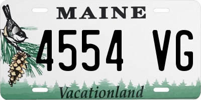 ME license plate 4554VG