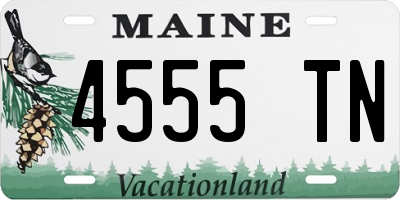 ME license plate 4555TN