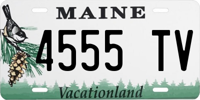 ME license plate 4555TV