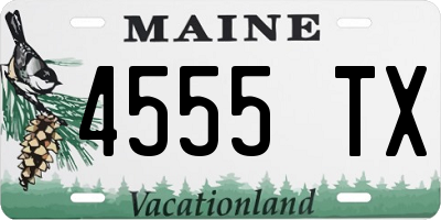 ME license plate 4555TX