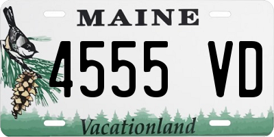 ME license plate 4555VD