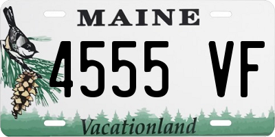 ME license plate 4555VF