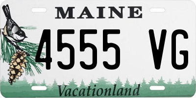 ME license plate 4555VG