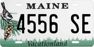 ME license plate 4556SE