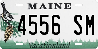 ME license plate 4556SM