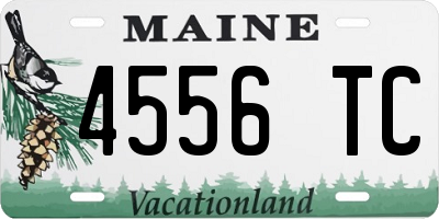ME license plate 4556TC