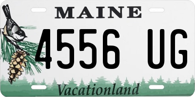 ME license plate 4556UG