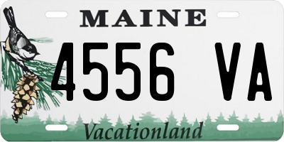 ME license plate 4556VA