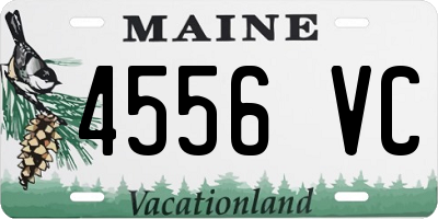 ME license plate 4556VC