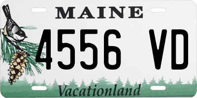 ME license plate 4556VD