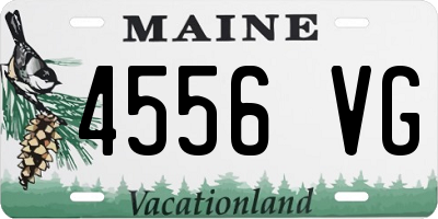 ME license plate 4556VG