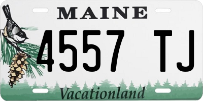 ME license plate 4557TJ