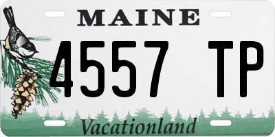 ME license plate 4557TP