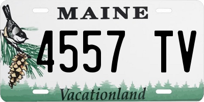 ME license plate 4557TV