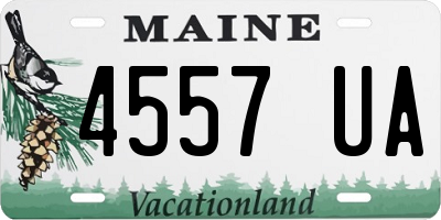 ME license plate 4557UA