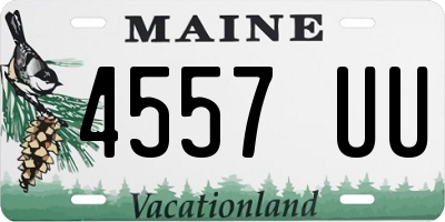 ME license plate 4557UU