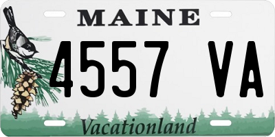 ME license plate 4557VA