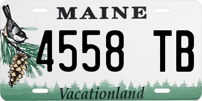 ME license plate 4558TB