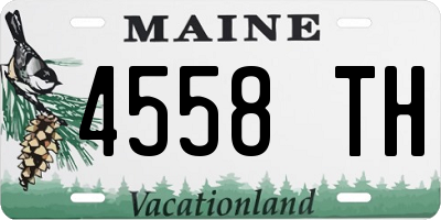 ME license plate 4558TH
