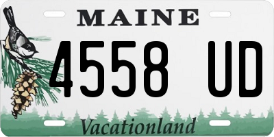 ME license plate 4558UD