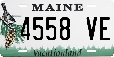 ME license plate 4558VE