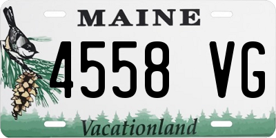 ME license plate 4558VG