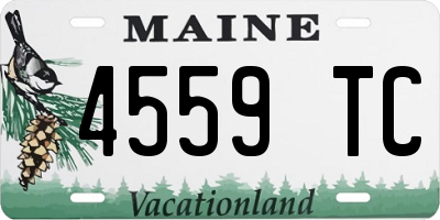 ME license plate 4559TC