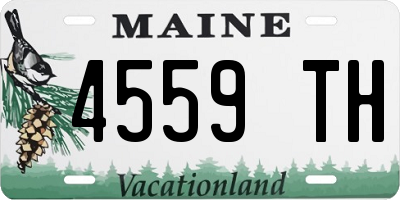 ME license plate 4559TH