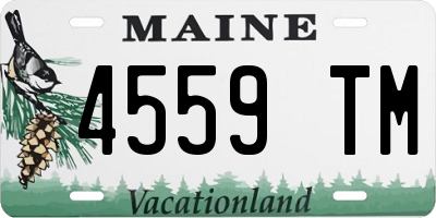 ME license plate 4559TM