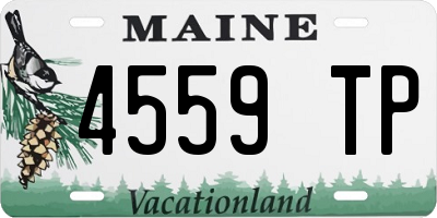 ME license plate 4559TP