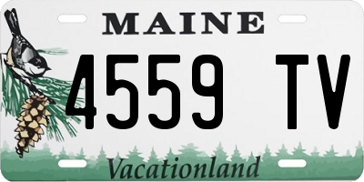 ME license plate 4559TV