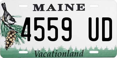 ME license plate 4559UD