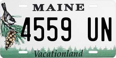 ME license plate 4559UN