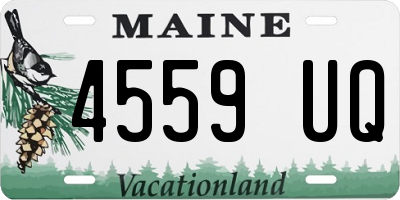 ME license plate 4559UQ
