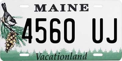 ME license plate 4560UJ
